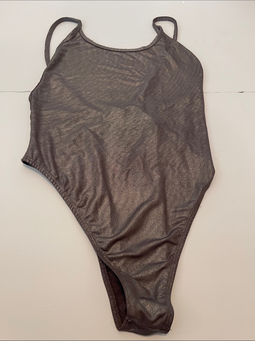 Good Condition! H& M Coachella Sleek Metallic One-Piece Swimwear/Bodysuit